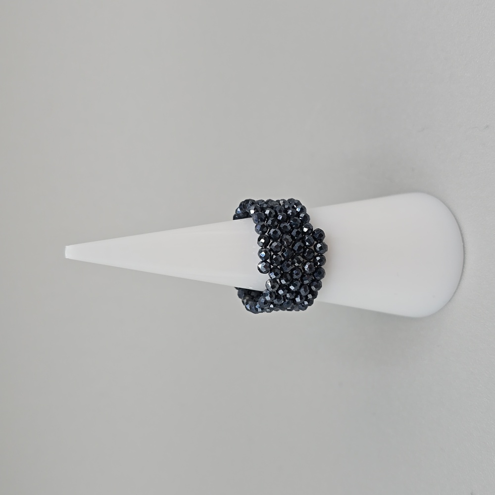 Silver Sky Spinel Adjustable Wrap Ring